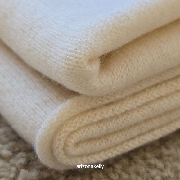 J. Crew Oversized Cashmere Wrap in Ivory PRICE FIRM - Picture 2 of 16